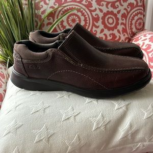 NEW in Box Collection by Clarks Cotrell Step Loafer Slip On Brown Mens Size 10 M